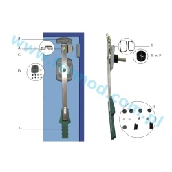 Wewnętrzna dźwignia otwierająca - system 6200